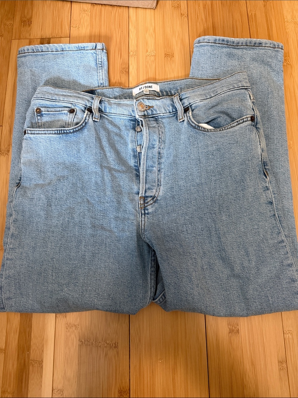 Re/Done Denim Straight Leg Jeans